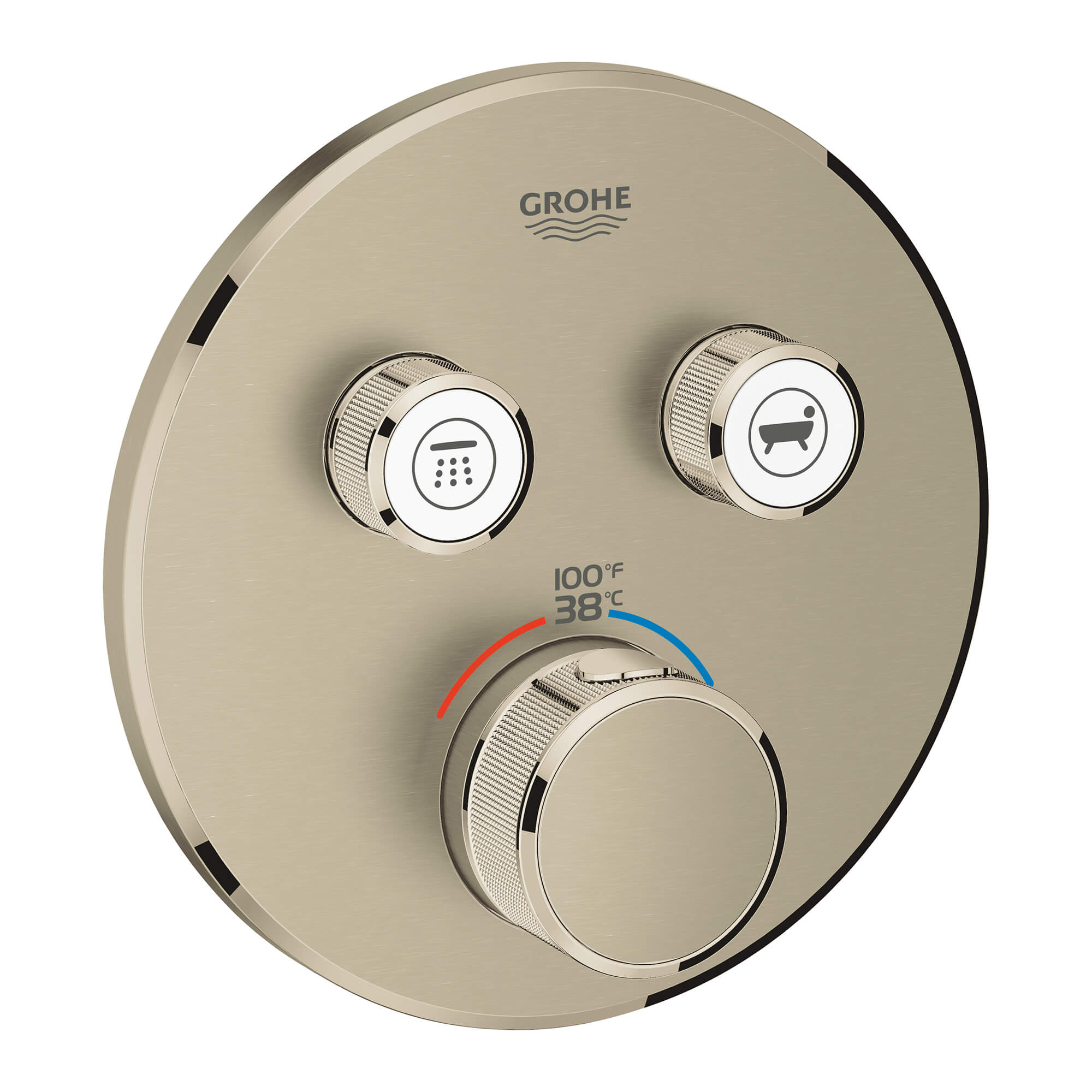 Grohtherm SmartControl Dual Function Thermostatic Trim with Control Module